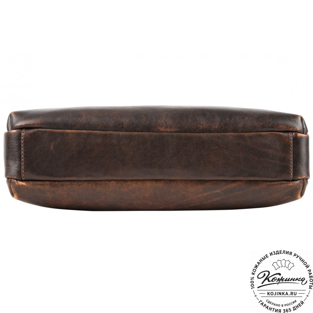 Кожаная деловая сумка "Франклин" (коричневый эксклюзив)